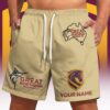 Brisbane Broncos NRL x Great Northern Beer Short Pants Custom Name Gifts For Fans - Limited Edition