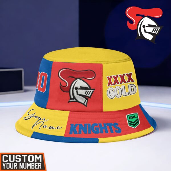 Newcastle Knights NRL x XXXX Gold Beer Bucket Hat For Fans - Limited Edition