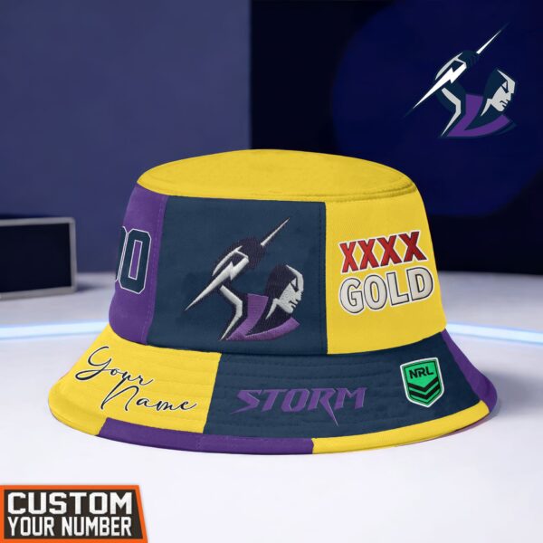 Melbourne Storm NRL x XXXX Gold Beer Bucket Hat For Fans - Limited Edition
