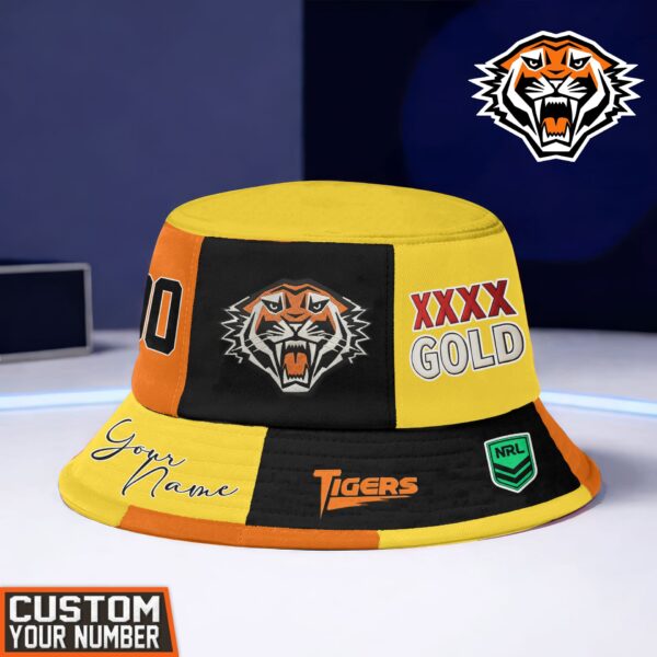 Wests Tigers NRL x XXXX Gold Beer Bucket Hat For Fans - Limited Edition