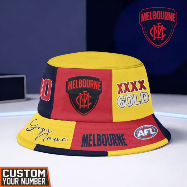 Melbourne Demons AFL x XXXX Gold Beer Bucket Hat For Fans - Limited Edition