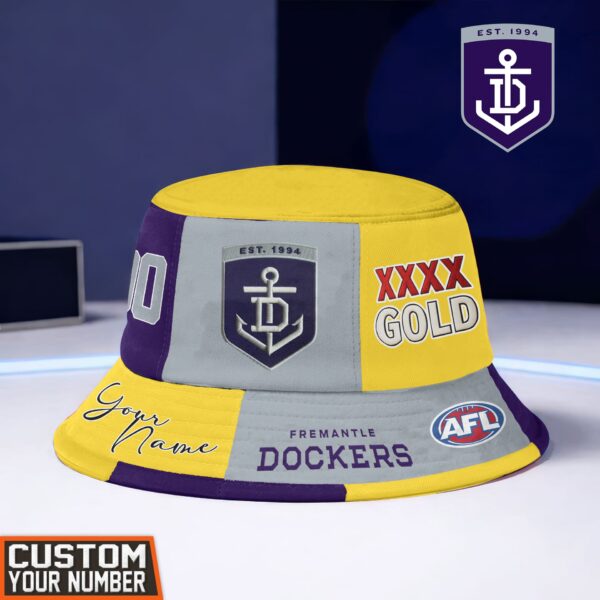 Fremantle Dockers AFL x XXXX Gold Beer Bucket Hat For Fans - Limited Edition