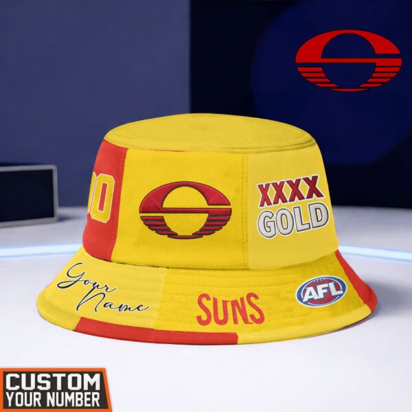 Gold Coast Suns AFL x XXXX Gold Beer Bucket Hat For Fans - Limited Edition
