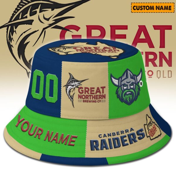 Canberra Raiders NRL x Great Northern Beer Bucket Hat For Fans - Limited Edition