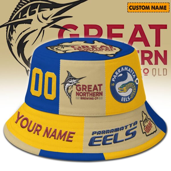 Parramatta Eels NRL x Great Northern Beer Bucket Hat For Fans - Limited Edition