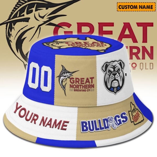Canterbury Bulldogs NRL x Great Northern Beer Bucket Hat For Fans - Limited Edition