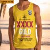 Canterbury Bulldogs NRL x XXXX Gold Beer Tank Top Personalized Gifts For Fans - Limited Edition