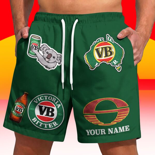 Gold Coast Suns AFL x Victoria Bitter Short Pants Custom Name Gifts For Fans - Limited Edition