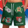 Newcastle Knights NRL x Victoria Bitter Short Pants Custom Name Gifts For Fans - Limited Edition