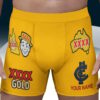 Carlton Blues AFL x XXXX Gold x AFL Men's Boxer Brief Custom Name Gifts For Fans - Limited Edition