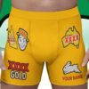 South Sydney Rabbitohs NRL x XXXX Gold Men's Boxer Brief Custom Name Gifts For Fans - Limited Edition