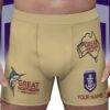 Fremantle Dockers AFL x Great Northern Beer Men's Boxer Brief Custom Name Gifts For Fans - Limited Edition