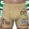 New Zealand Warriors NRL x Great Northern Beer Men's Boxer Brief Custom Name Gifts For Fans - Limited Edition