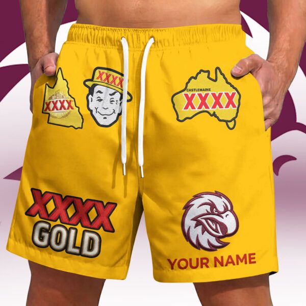 Manly Sea Eagles NRL x XXXX Gold Short Pants Personalized Gifts For Fans - Limited Edition