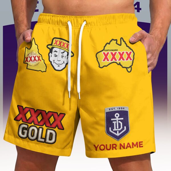 Fremantle Dockers AFL x XXXX Gold Short Pants Personalized Gifts For Fans - Limited Edition