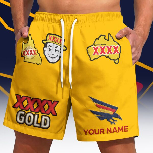 Adelaide Crows AFL x XXXX Gold Short Pants Personalized Gifts For Fans - Limited Edition