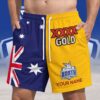 North Melbourne Kangaroos AFL x XXXX Gold Australia Flag Short Pants Personalized Gifts For Fans - Limited Edition