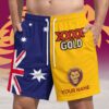 Brisbane Lions AFL x AFL x XXXX Gold Australia Flag Short Pants Personalized Gifts For Fans - Limited Edition