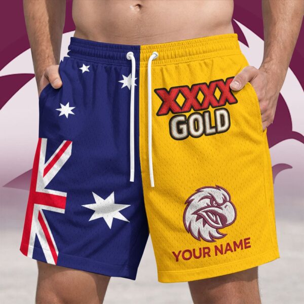 Manly Sea Eagles NRL x XXXX Gold Australia Flag Short Pants Personalized Gifts For Fans - Limited Edition