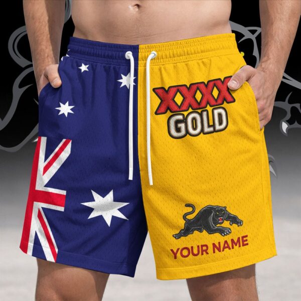 Penrith Panthers NRL x XXXX Gold Australia Flag Short Pants Personalized Gifts For Fans - Limited Edition