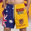 Brisbane Broncos NRL x XXXX Gold Australia Flag Short Pants Personalized Gifts For Fans - Limited Edition
