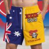 Newcastle Knights NRL x XXXX Gold Australia Flag Short Pants Personalized Gifts For Fans - Limited Edition