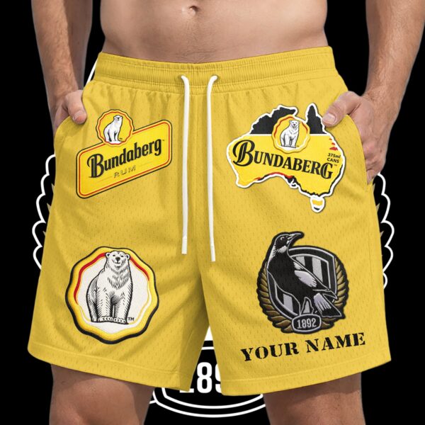 Collingwood Magpies AFL x Bundaberg Rum Short Pants Personalized Gifts For Fans - Limited Edition