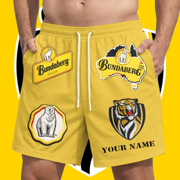 Richmond Tigers AFL x Bundaberg Rum Short Pants Personalized Gifts For Fans - Limited Edition