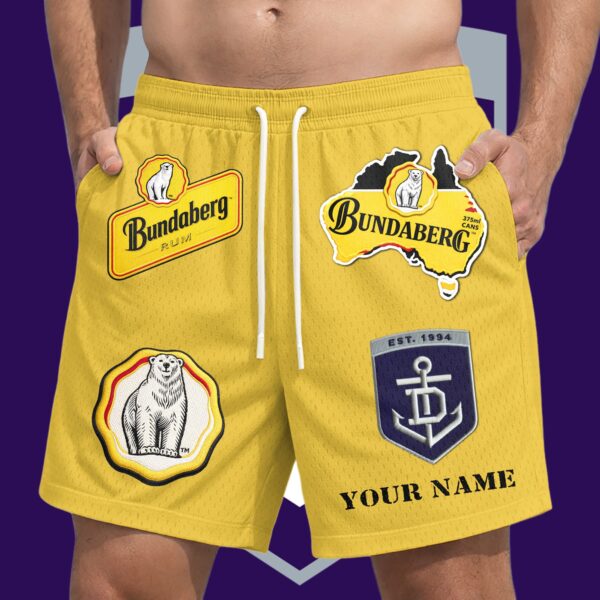Fremantle Dockers AFL x Bundaberg Rum Short Pants Personalized Gifts For Fans - Limited Edition