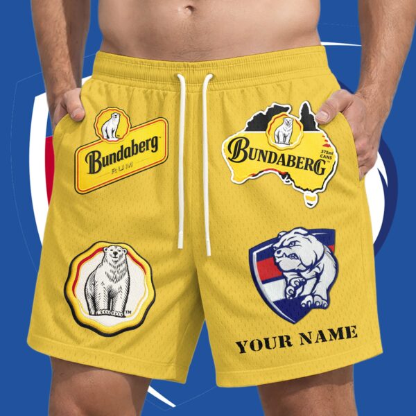 Western Bulldogs AFL x Bundaberg Rum Short Pants Personalized Gifts For Fans - Limited Edition