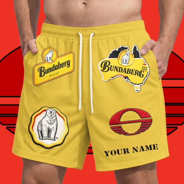 Gold Coast Suns AFL x Bundaberg Rum Short Pants Personalized Gifts For Fans - Limited Edition