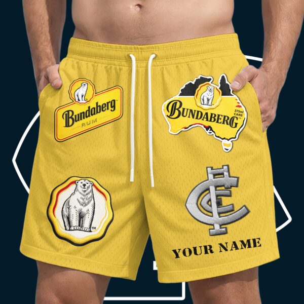 Carlton Blues AFL x Bundaberg Rum Short Pants Personalized Gifts For Fans - Limited Edition