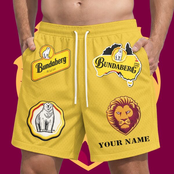 Brisbane Lions AFL x Bundaberg Rum Short Pants Personalized Gifts For Fans - Limited Edition