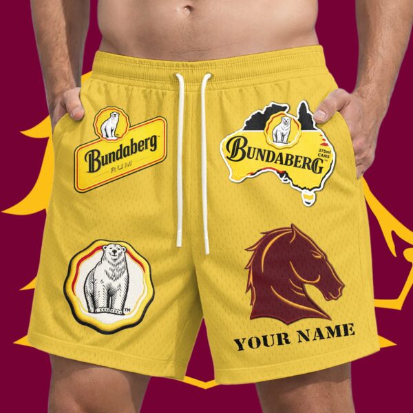 Brisbane Broncos NRL x Bundaberg Rum Short Pants Personalized Gifts For Fans - Limited Edition