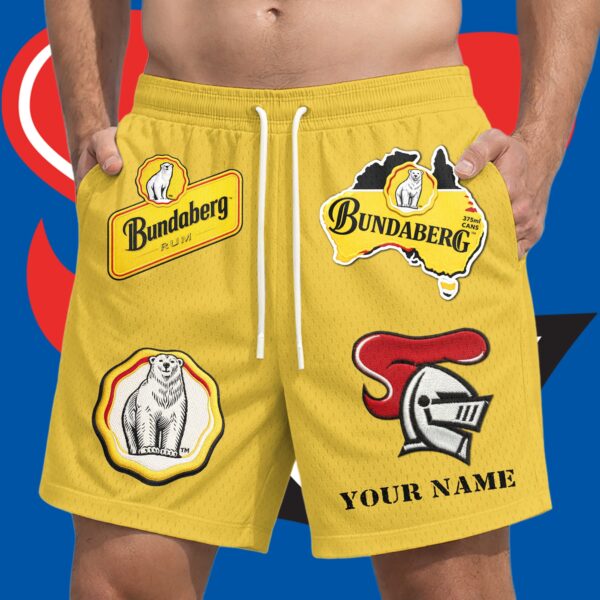 Newcastle Knights NRL x Bundaberg Rum Short Pants Personalized Gifts For Fans - Limited Edition