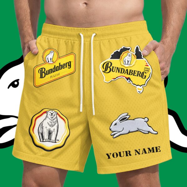South Sydney Rabbitohs NRL x Bundaberg Rum Short Pants Personalized Gifts For Fans - Limited Edition