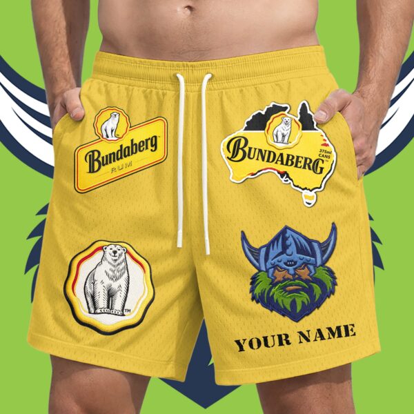Canberra Raiders NRL x Bundaberg Rum Short Pants Personalized Gifts For Fans - Limited Edition