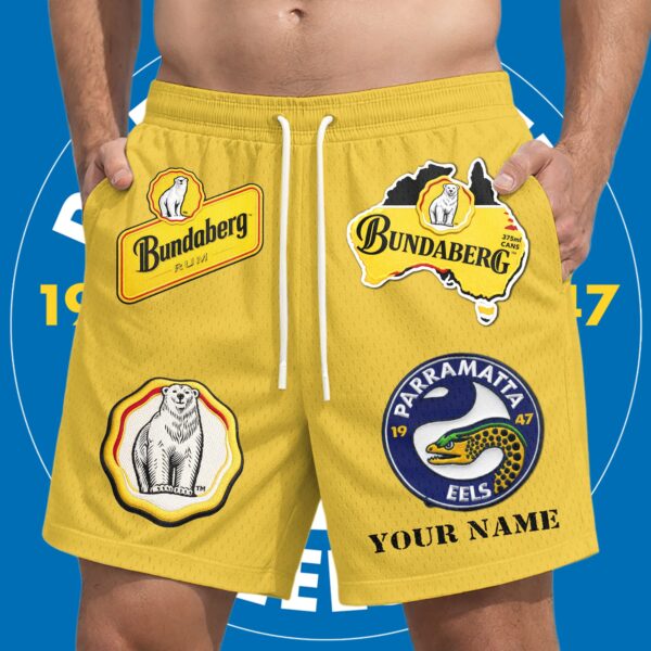 Parramatta Eels NRL x Bundaberg Rum Short Pants Personalized Gifts For Fans - Limited Edition