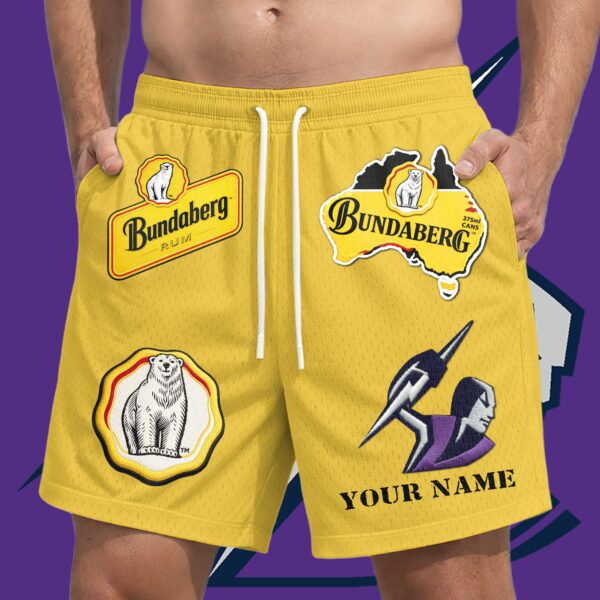 Melbourne Storm NRL x Bundaberg Rum Short Pants Personalized Gifts For Fans - Limited Edition