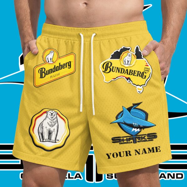 Cronulla Sharks NRL x Bundaberg Rum Short Pants Personalized Gifts For Fans - Limited Edition