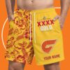 GWS Giants AFL x XXXX Gold Short Pants Personalized Gifts For Fans - Limited Edition
