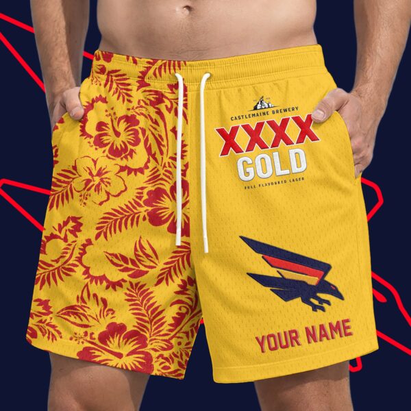 Adelaide Crows AFL x XXXX Gold Short Pants Personalized Gifts For Fans - Limited Edition