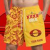 Gold Coast Suns AFL x XXXX Gold Short Pants Personalized Gifts For Fans - Limited Edition