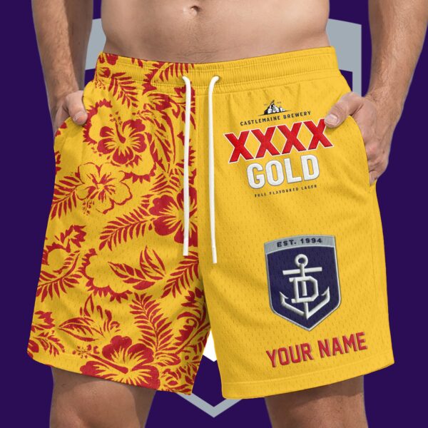 Fremantle Dockers AFL x XXXX Gold Short Pants Personalized Gifts For Fans - Limited Edition