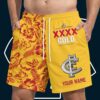 Carlton Blues AFL x XXXX Gold Short Pants Personalized Gifts For Fans - Limited Edition