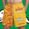 South Sydney Rabbitohs NRL XXXX Gold Short Pants Personalized Gifts For Fans - Limited Edition