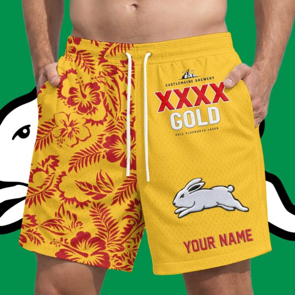 South Sydney Rabbitohs NRL XXXX Gold Short Pants Personalized Gifts For Fans - Limited Edition