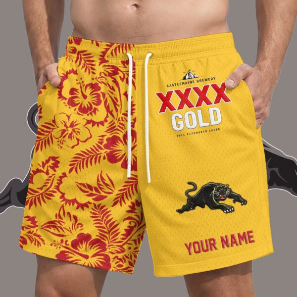 Penrith Panthers NRL XXXX Gold Short Pants Personalized Gifts For Fans - Limited Edition