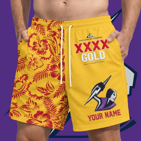 Melbourne Storm NRL XXXX Gold Short Pants Personalized Gifts For Fans - Limited Edition