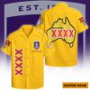 Fremantle Dockers AFL x XXXX Gold Hawaiian Shirts Personalized Gifts For Fans - Limited Edition